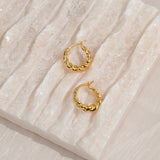 Luca Twisted Hoops.