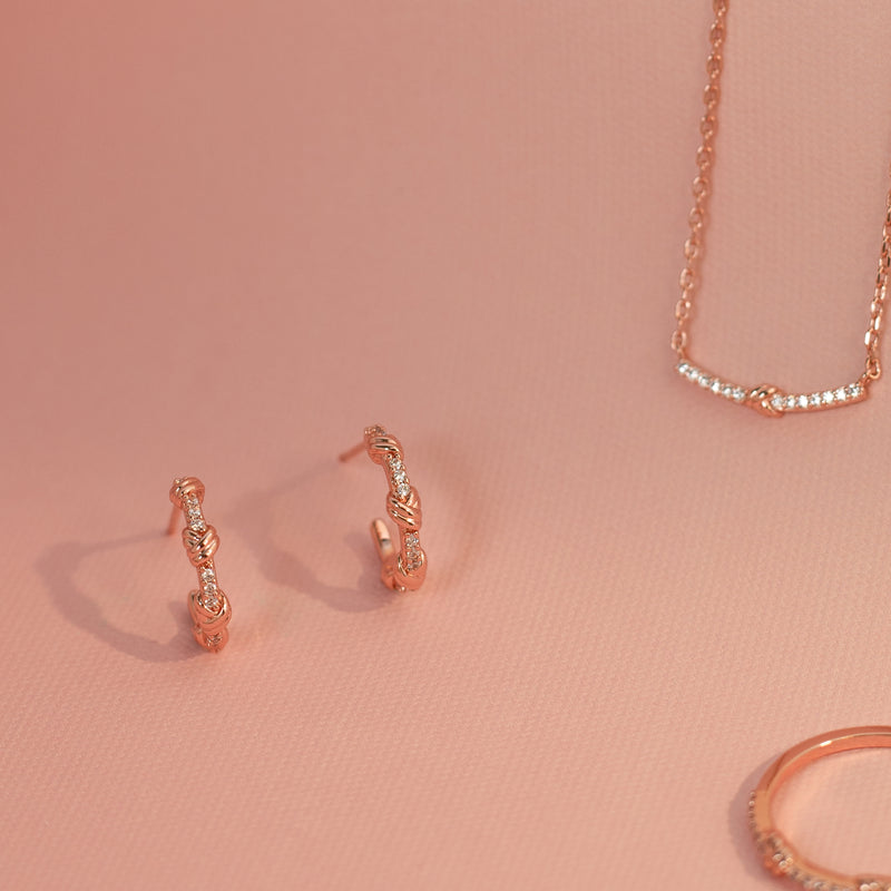 Laurette Love Knot Hoops.