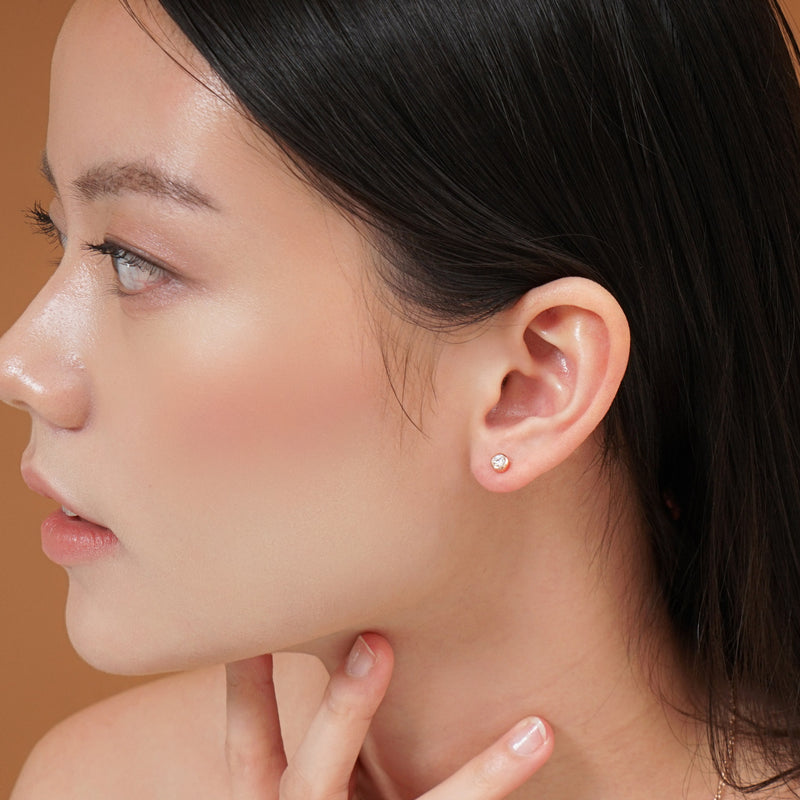 Sadie Bezel Studs.