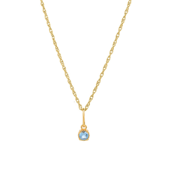 Birthstone Pendant Necklace.