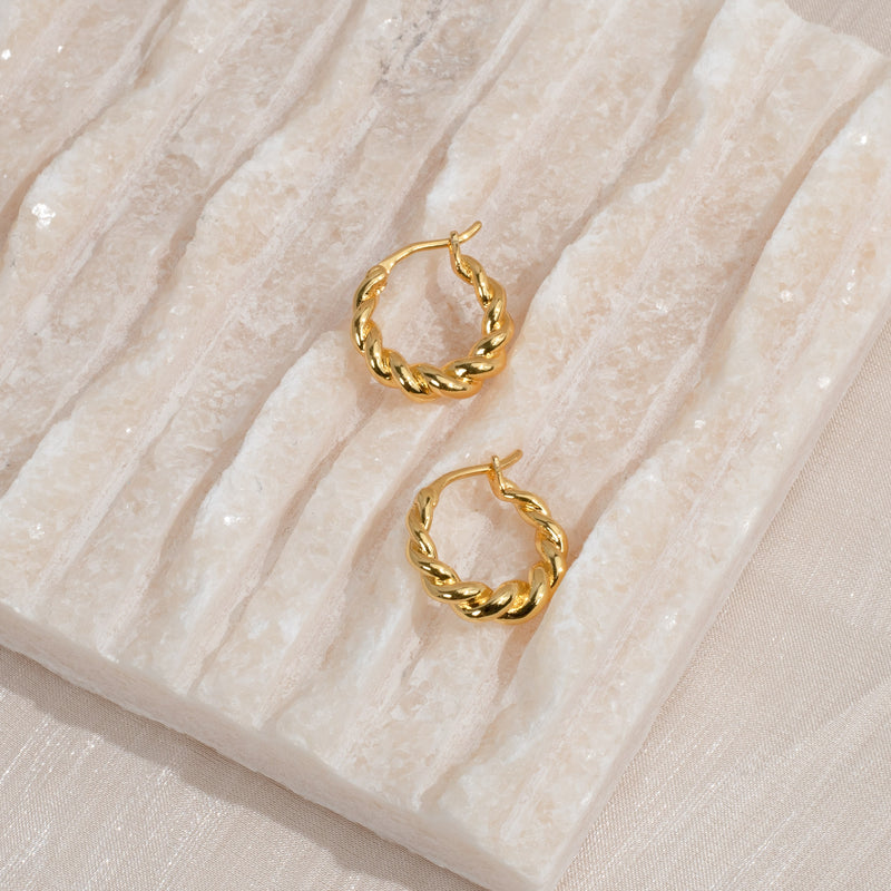 Luca Twisted Hoops.