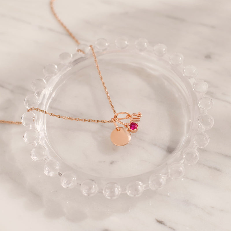 Birthstone Charm Pendant Made Different Co.