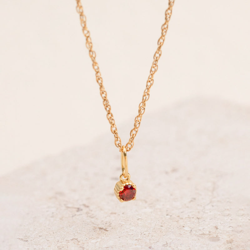 Birthstone Charm Pendant.