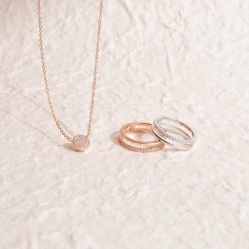 Perla Pave Necklace