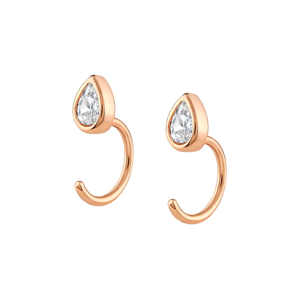 Teardrop Hook Earrings.